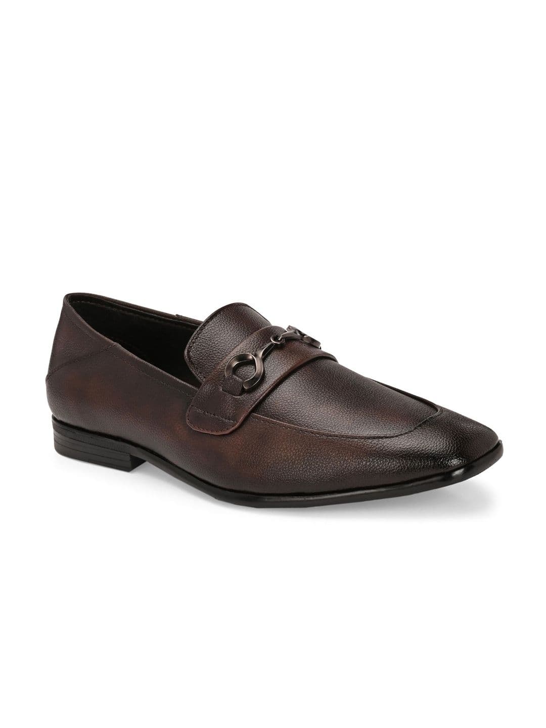 INVICTUS Men Textured Synthetic Leather Formal Loafers - view 1