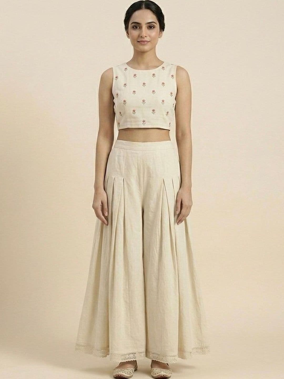 BCZ Style Women Knitted Ethnic Palazzos - view 1