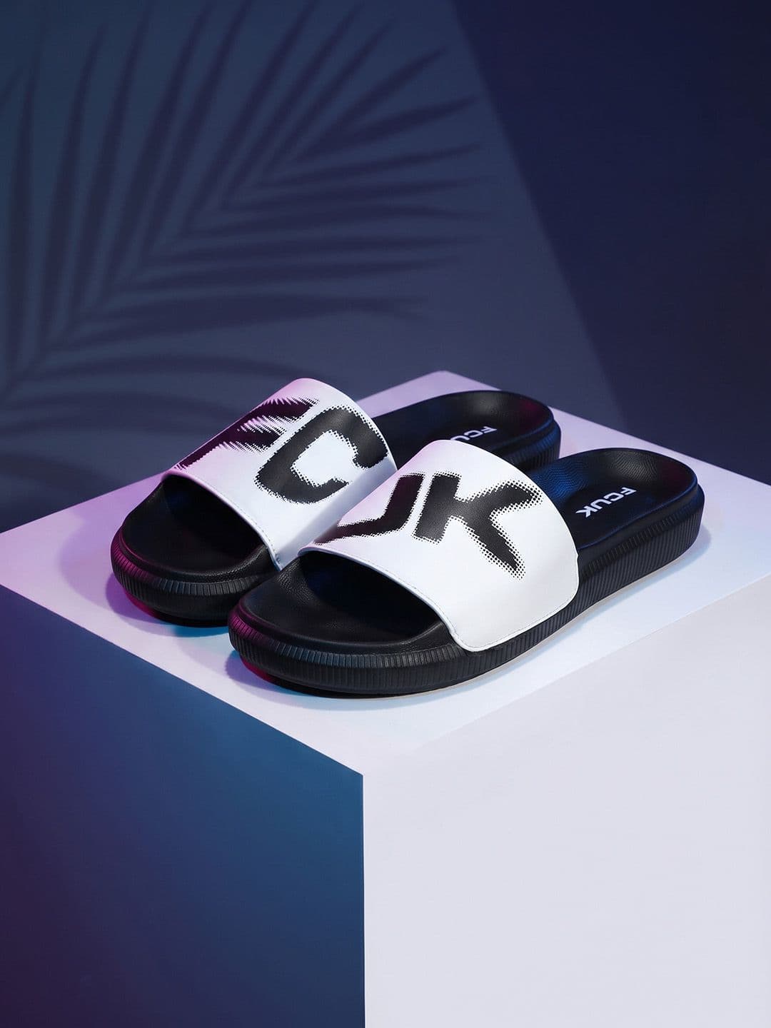 FCUK Men Brand Logo Printed Sliders - view 1