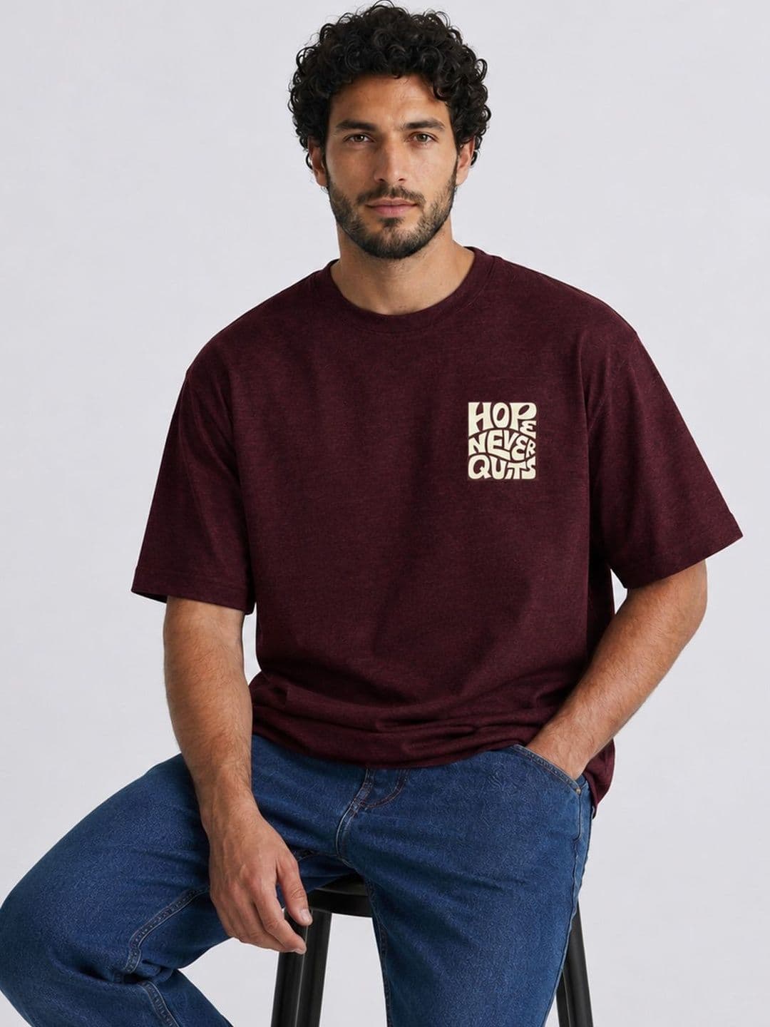 BAESD Men Typography Printed T-shirt - view 1