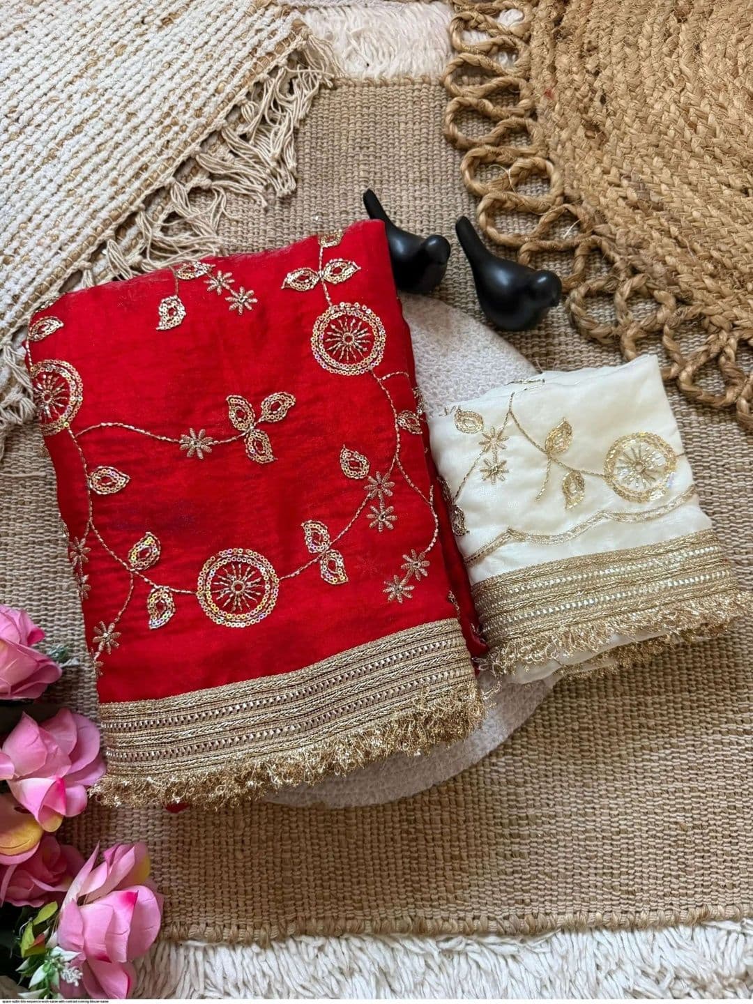Zili Embellished Embroidered Banarasi Saree - view 1