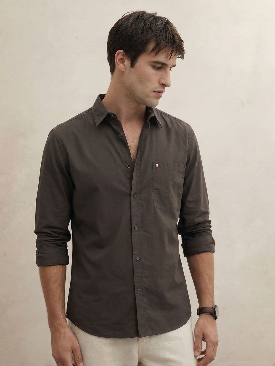 THE SHIRT CODE Pure Cotton Casual Shirt - view 1
