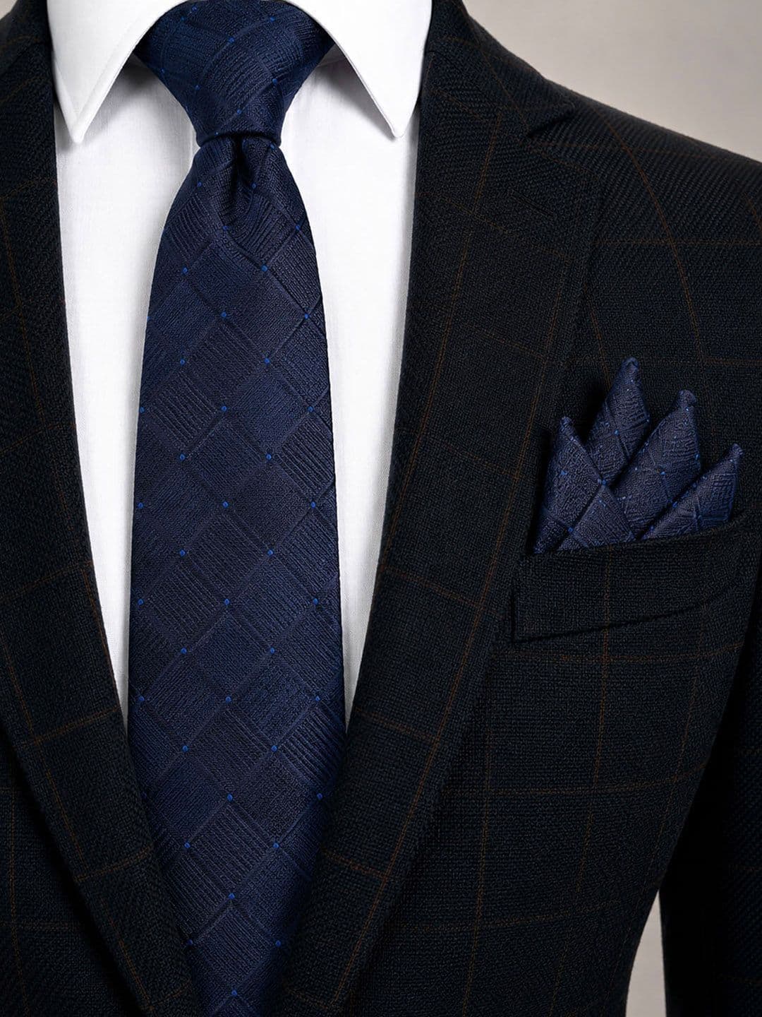 Cazzano Men Checked Skinny Tie - view 1