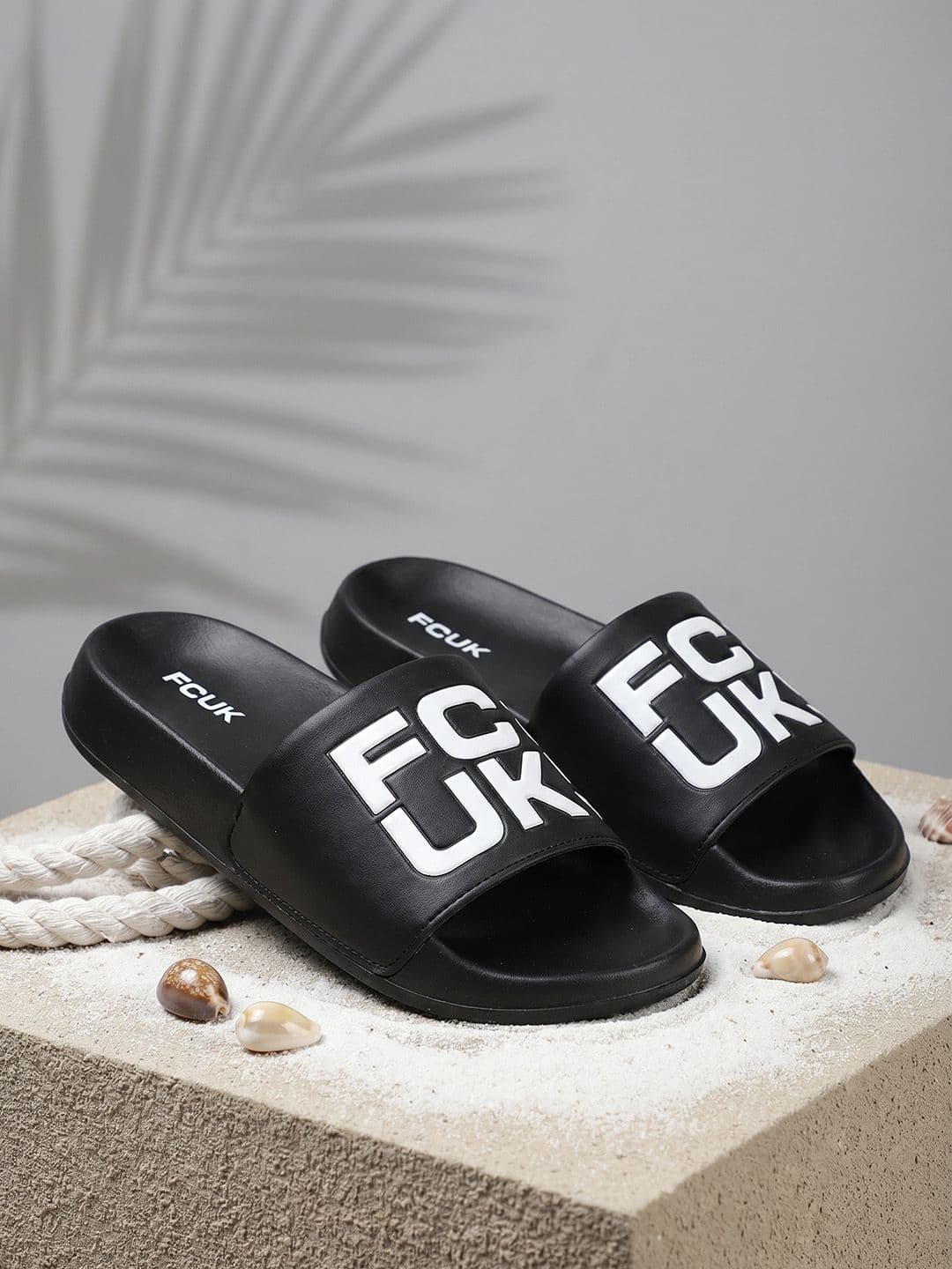 FCUK Men Brand Logo Printed Sliders - view 1
