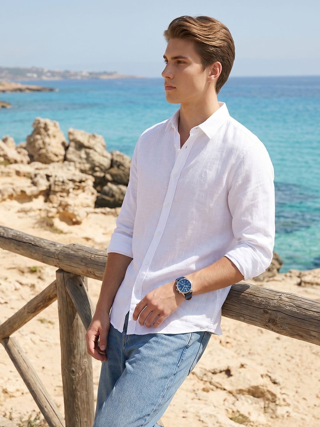 Nautica Spread Collar Casual Shirt - view 1
