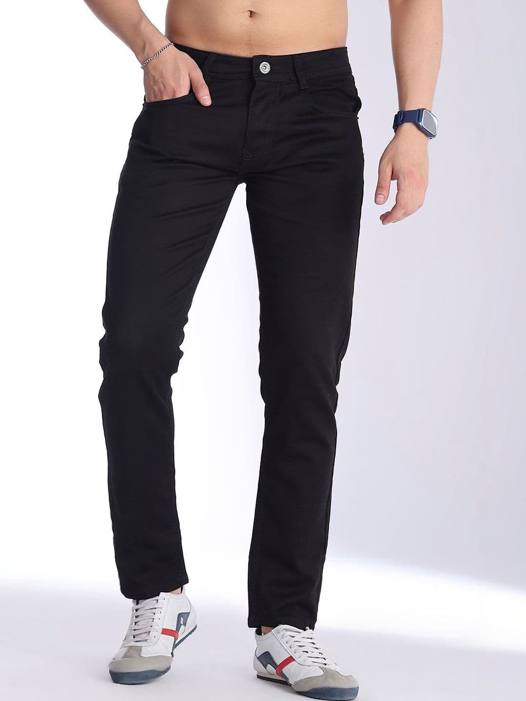 V-Mart Men Regular Fit Mid-Rise Stretchable Jeans - view 1