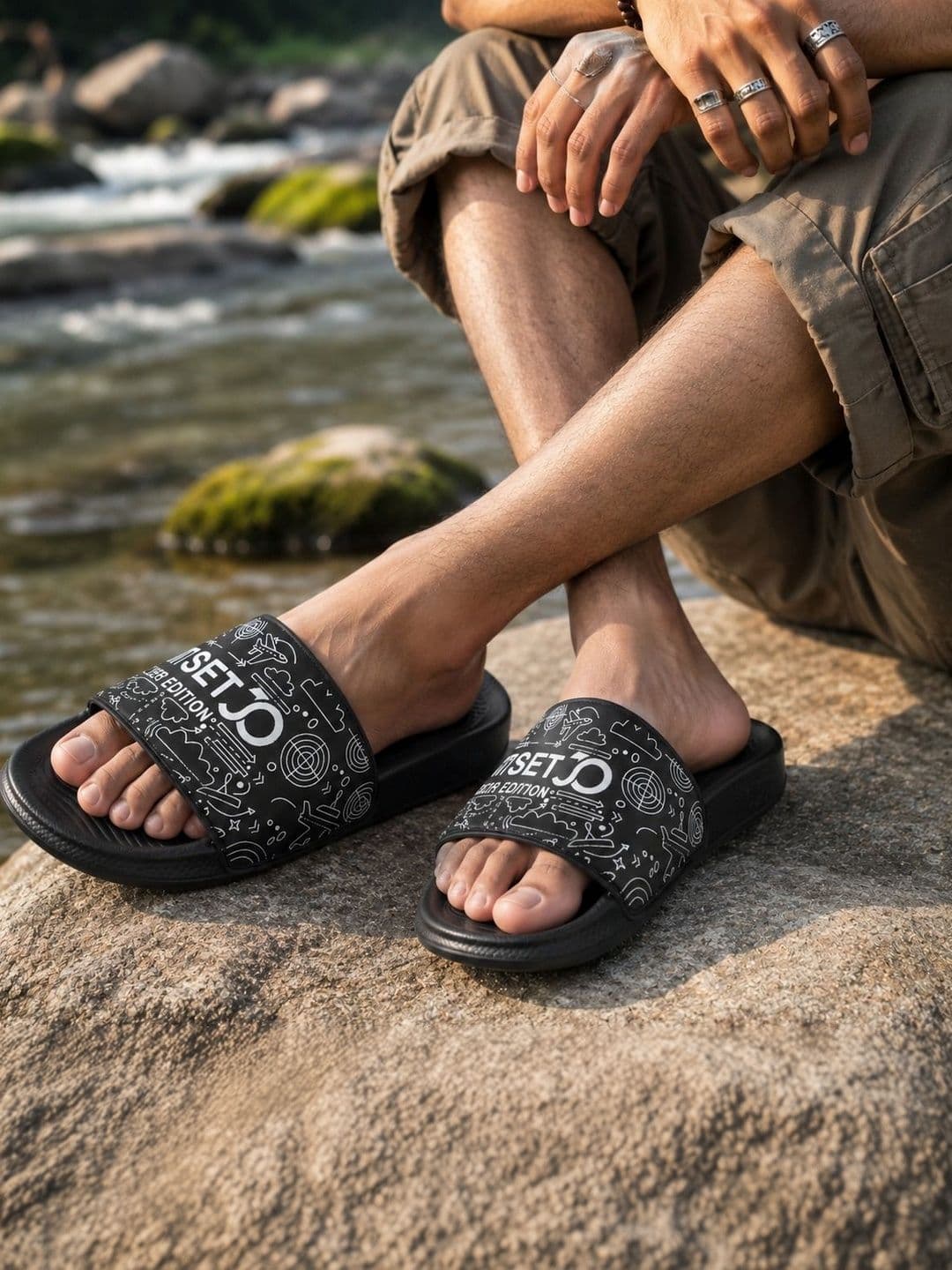 JOOTIYAPA Men Printed Sliders - view 1