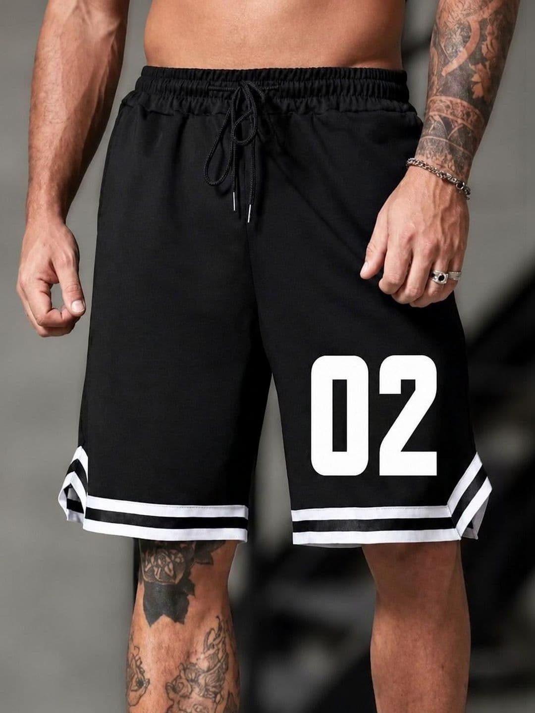 Bellwit Men Striped Training or Gym Sports Shorts - view 1