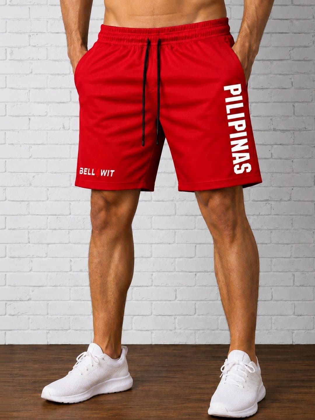 Bellwit Men Typography Training or Gym Shorts - view 1