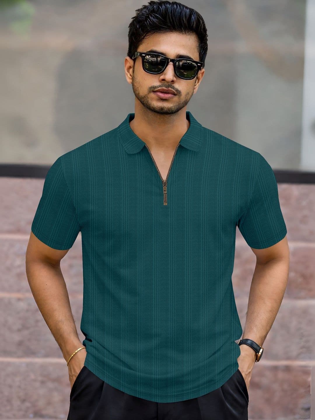 HERE&NOW Men Polo Collar T-shirt - view 1