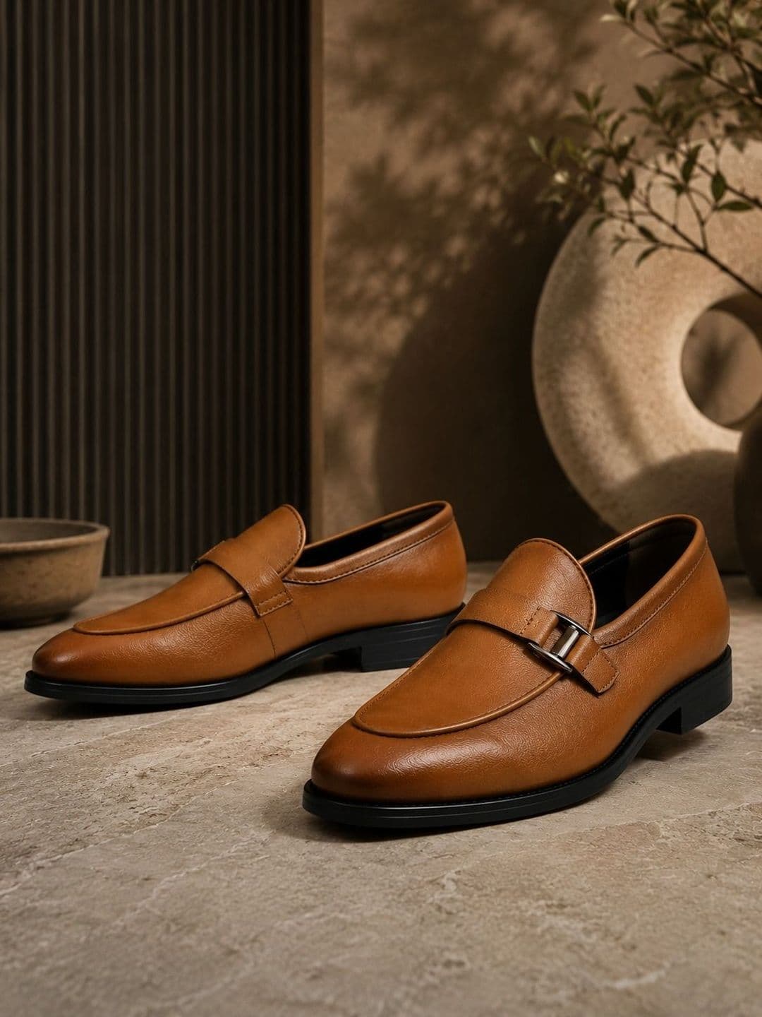 House of Pataudi Men Round-Toe Formal Loafers - view 1