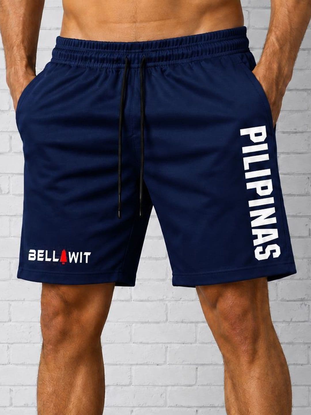 Bellwit Men Typography Training or Gym Sports Shorts - view 1