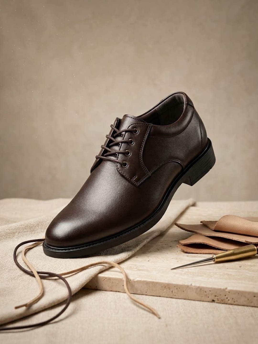 House of Pataudi Men Round-Toe Formal Derbys - view 1