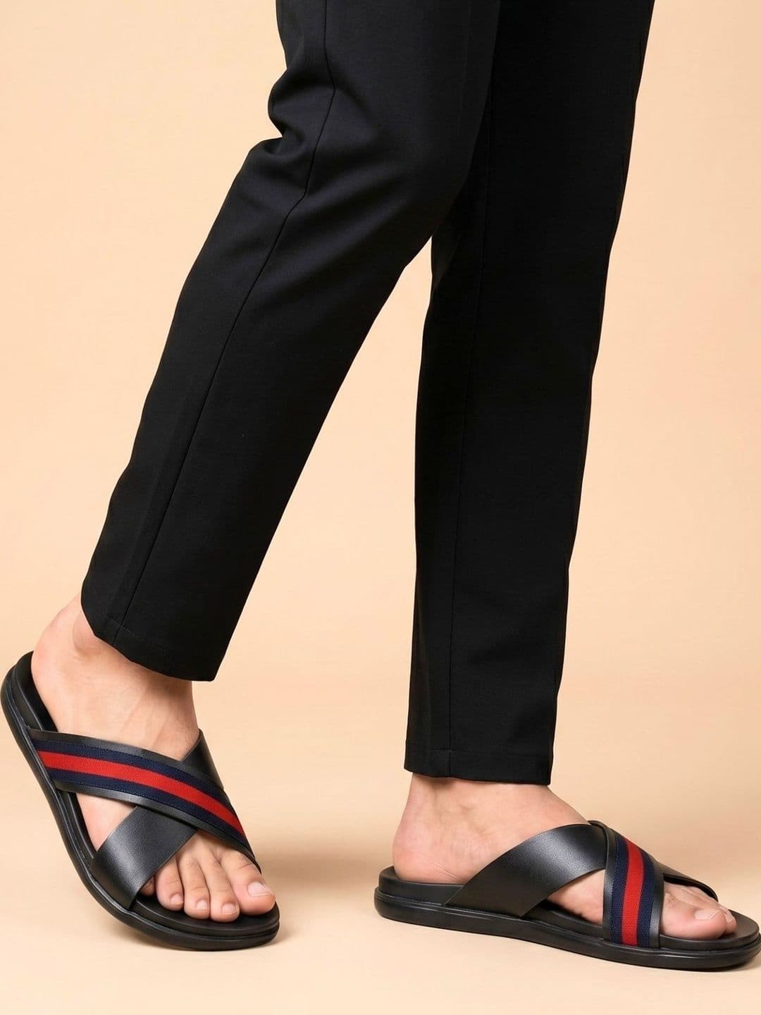 Koblerr Men Leather Comfort Sandals - view 1