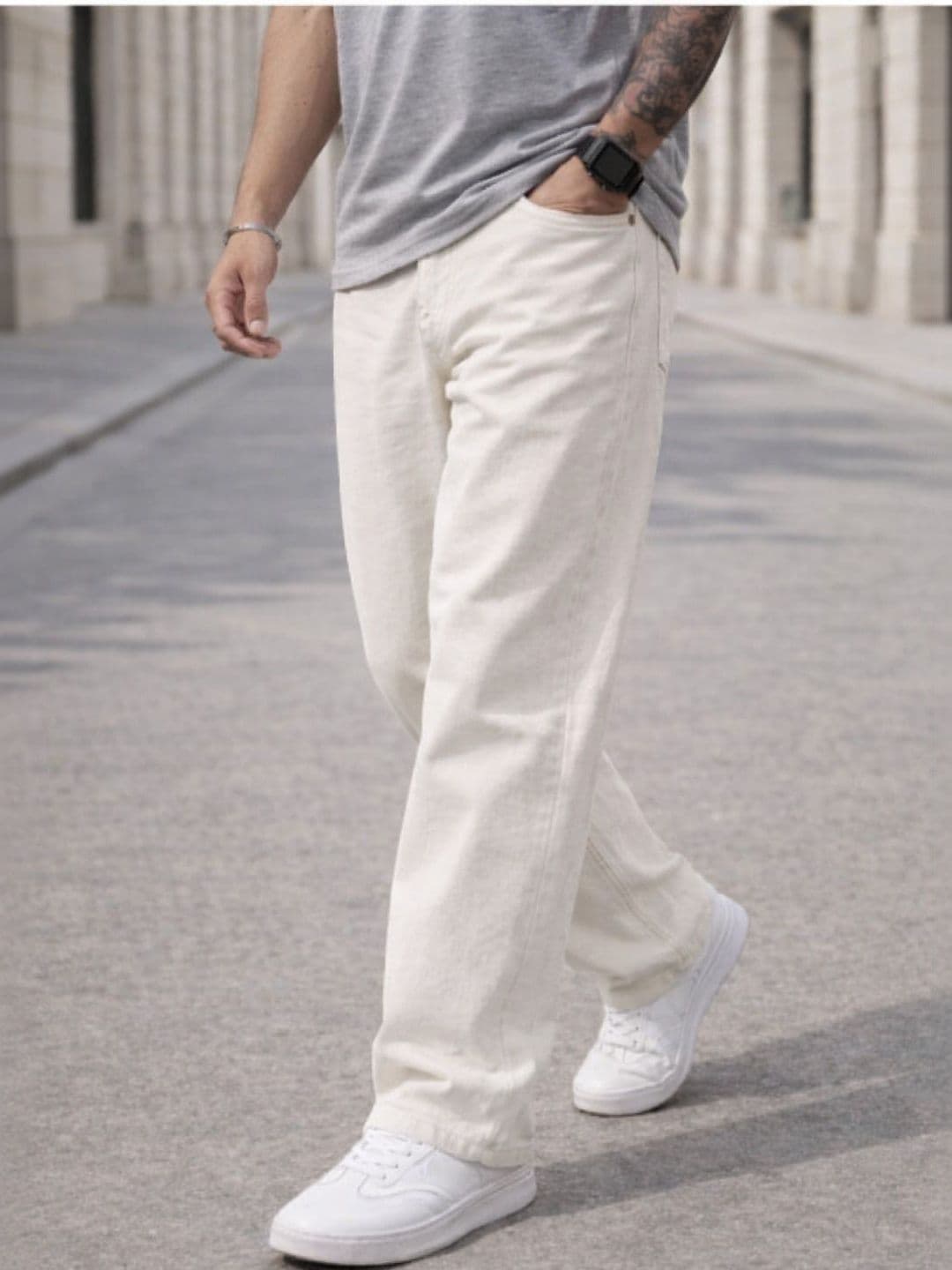 BREXX Men Jean Straight Fit Mid-Rise Stretchable Jeans - view 1