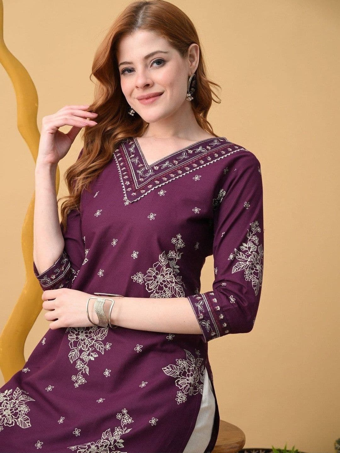 PHYSIL Women Embroidered Floral Kurta - view 1