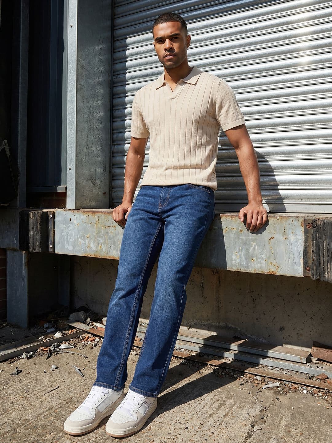 The Roadster Life Co. Men Relaxed Fit Light Fade Jeans - view 1