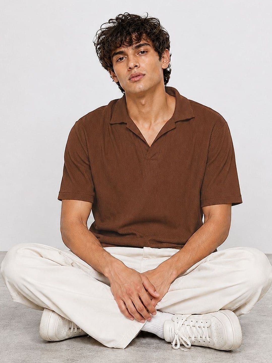Mast & Harbour Men Polo Collar T-shirt - view 1