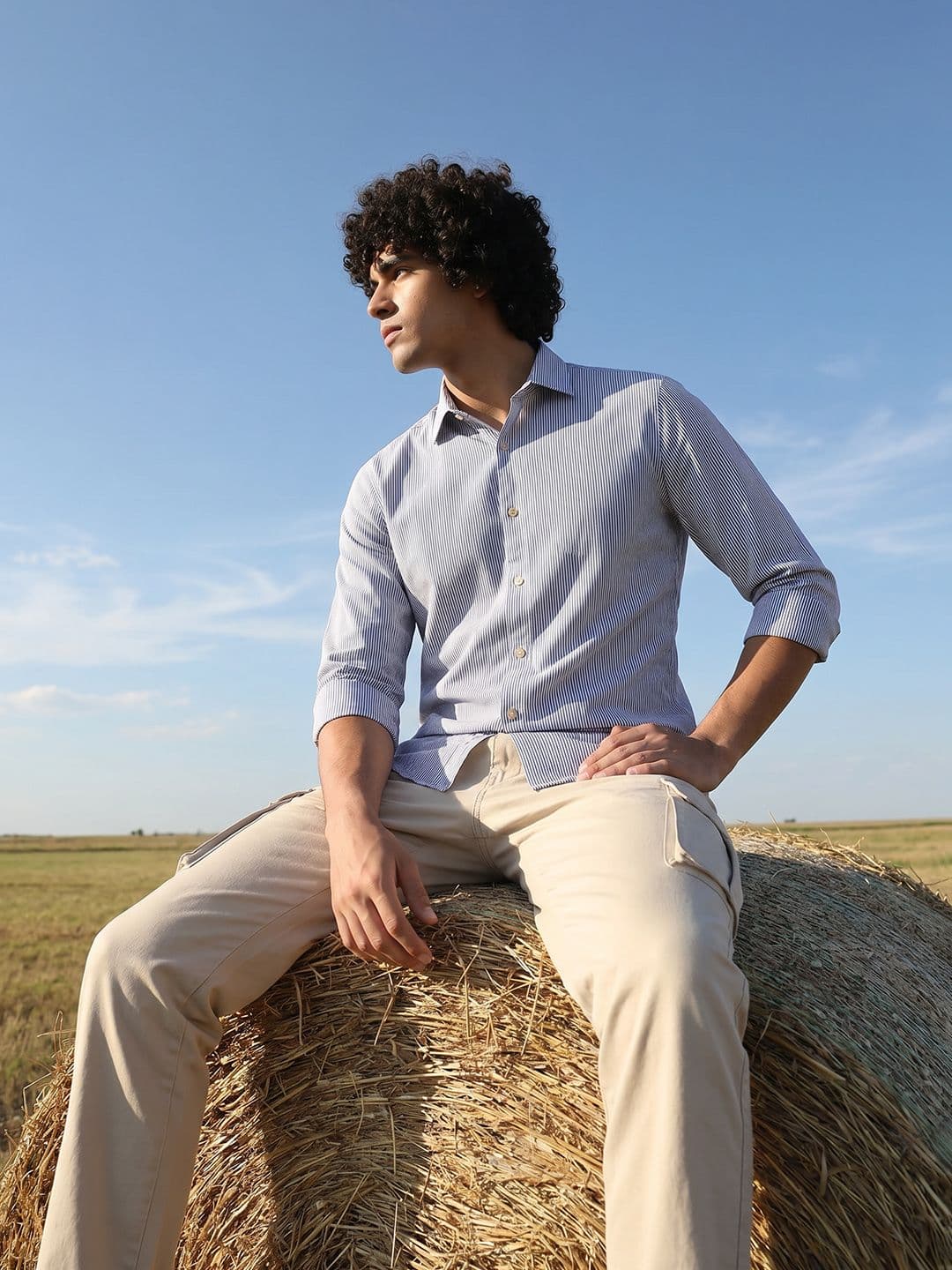 The Roadster Life Co. Vertical Striped Casual Shirt - view 1