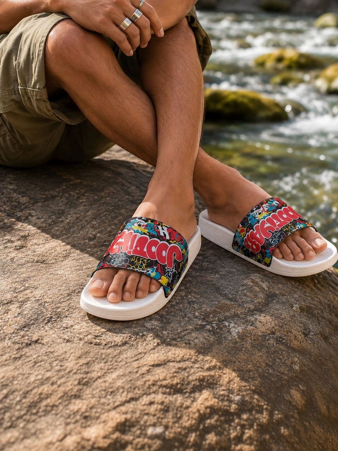 JOOTIYAPA Men Printed Sliders - view 1