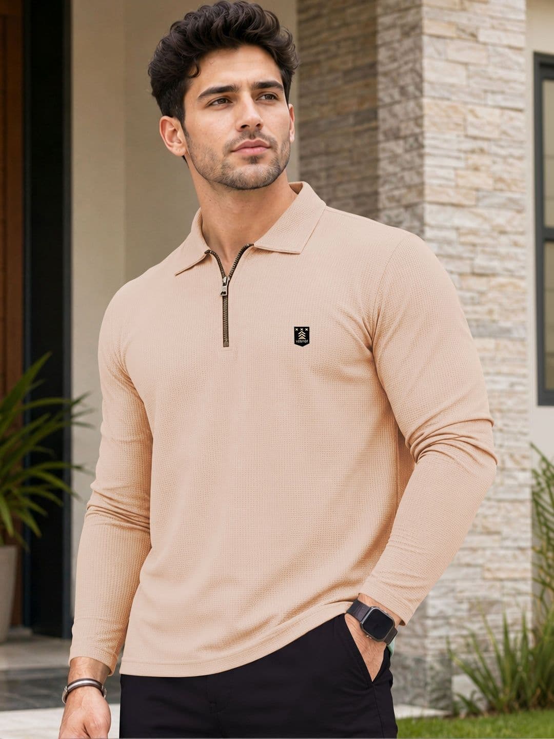 VeBNoR Men Polo Collar T-shirt - view 1