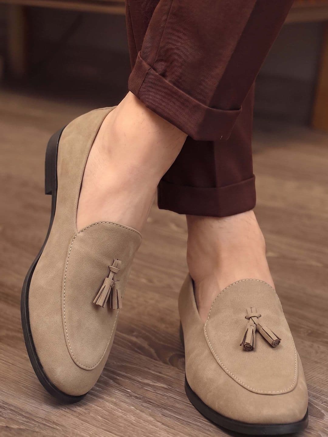 HERE&NOW Men Leather Formal Slip-Ons - view 1