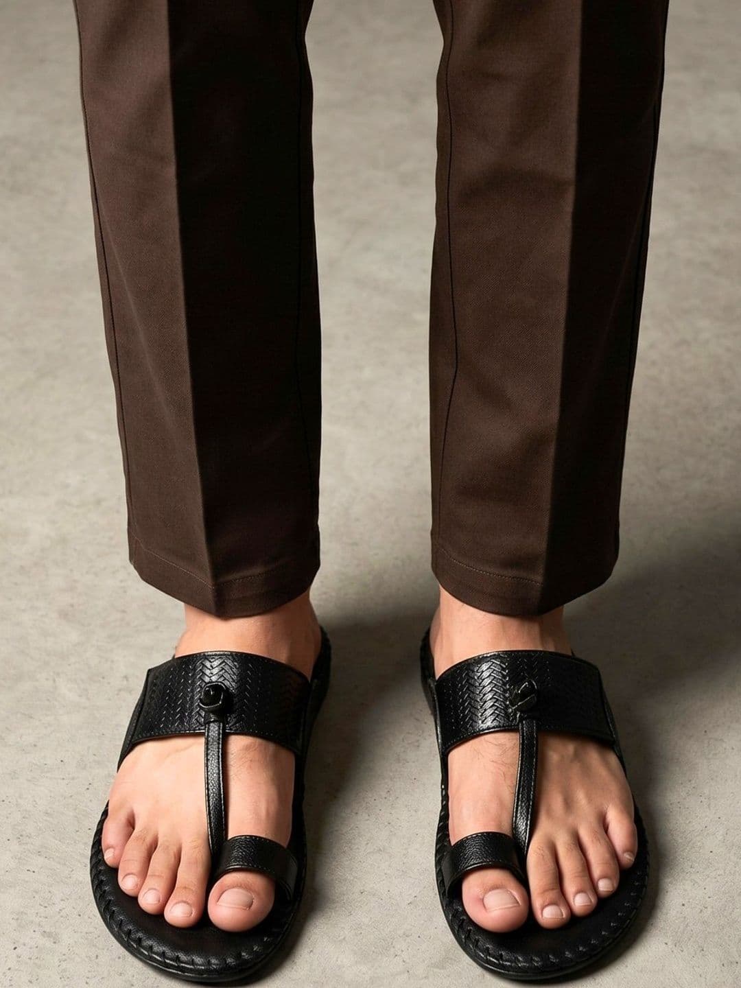 Koblerr Men Leather Shoe-Style Sandals - view 1