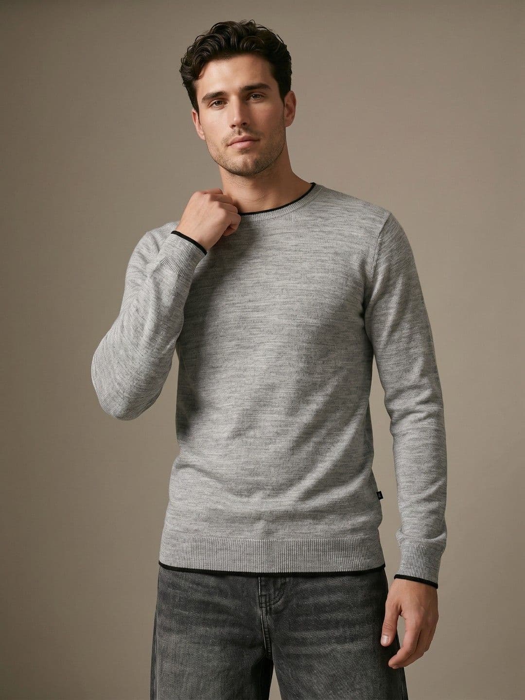 glitchez Self-Design Round Neck Pullover - view 1