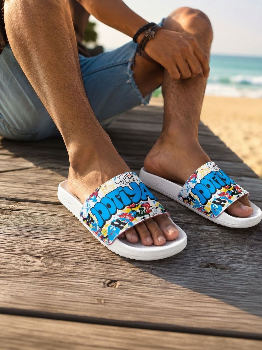 JOOTIYAPA Men Printed Sliders - view 1