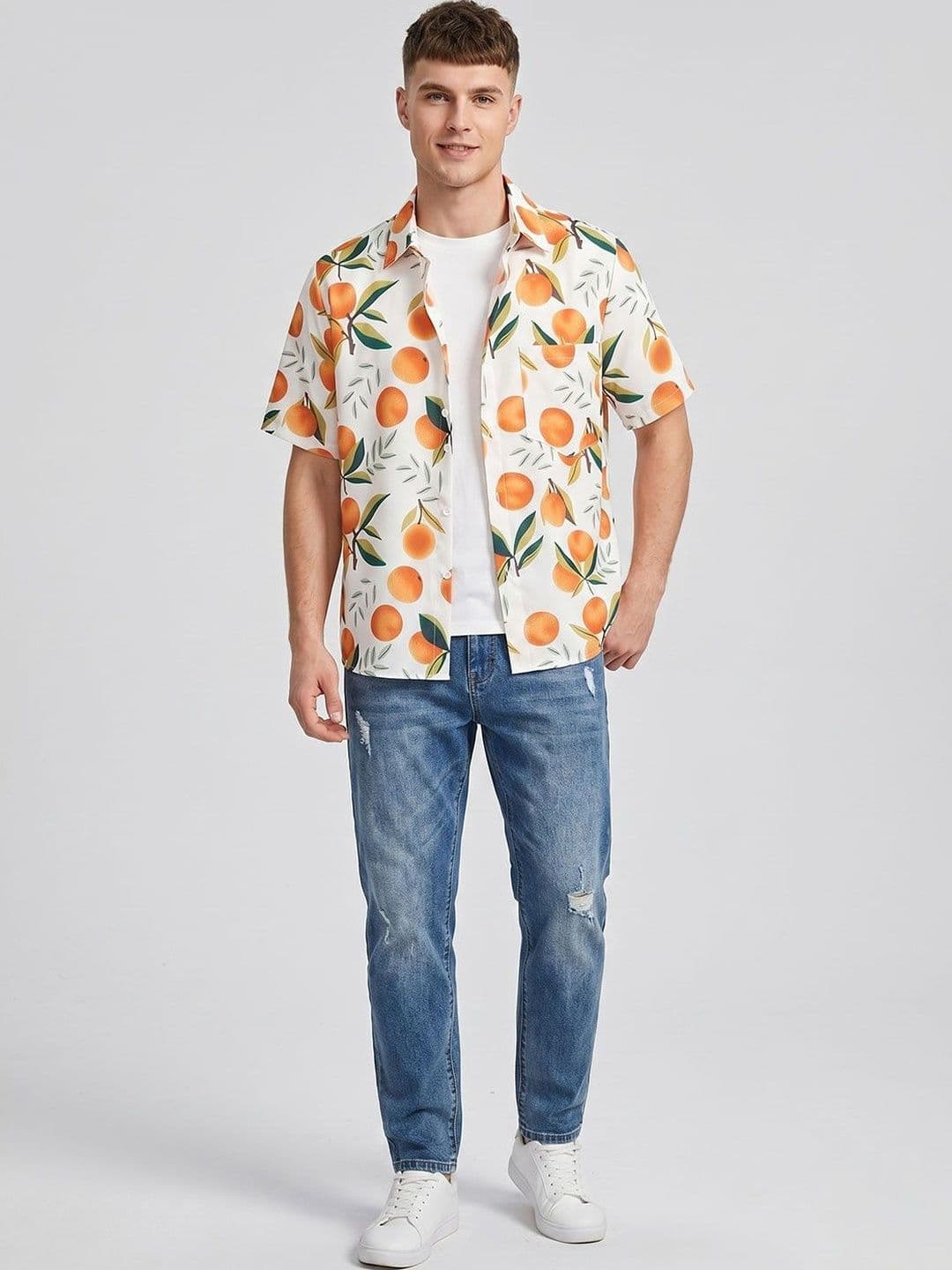 Suo Men Printed Casual Shirt - view 1