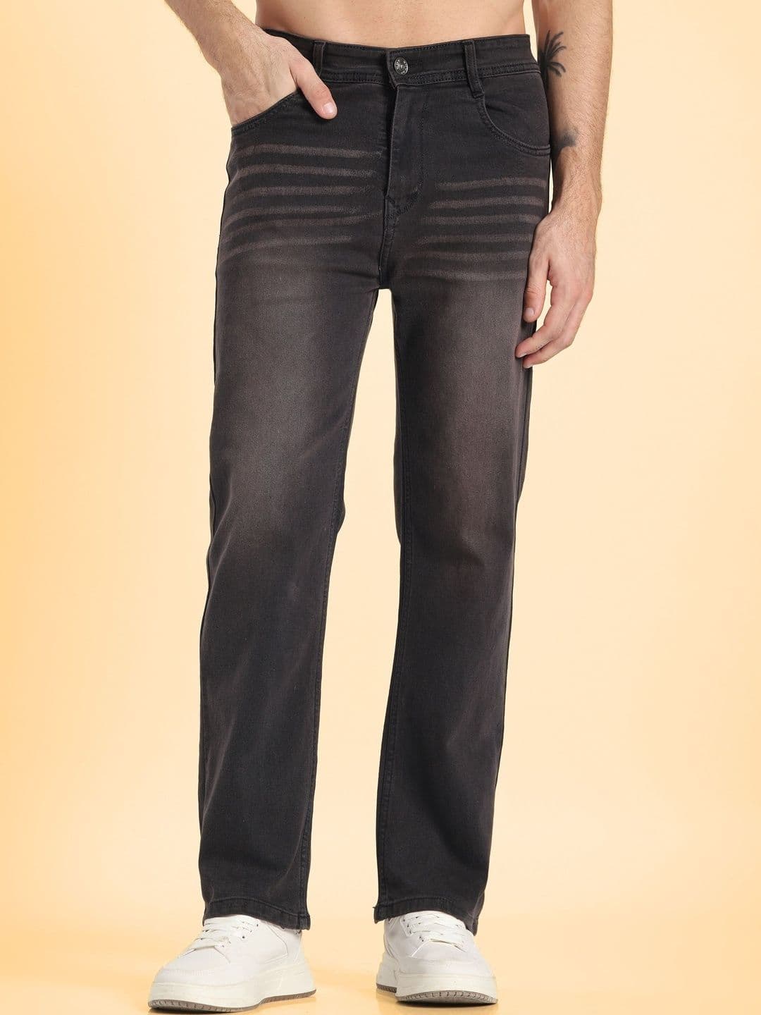 SYNZO Men Comfort Straight Fit Mid-Rise Jeans - view 1