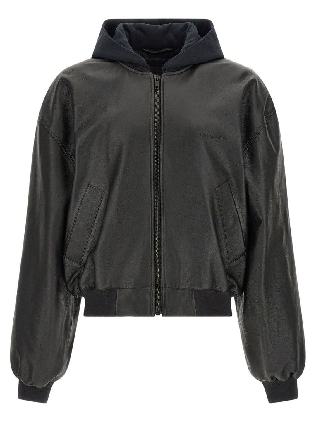 Balenciaga Black Hood Bomber Jackets - view 1