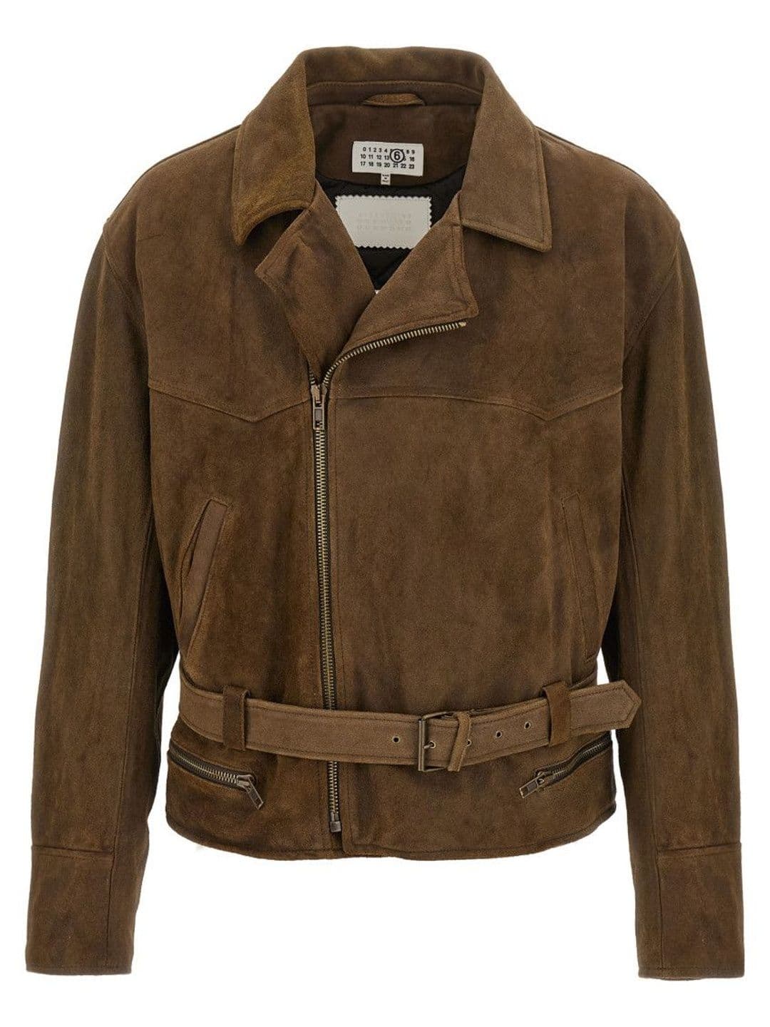 MM6 Maison Margiela Brown Notched Lapel Jacket - view 1