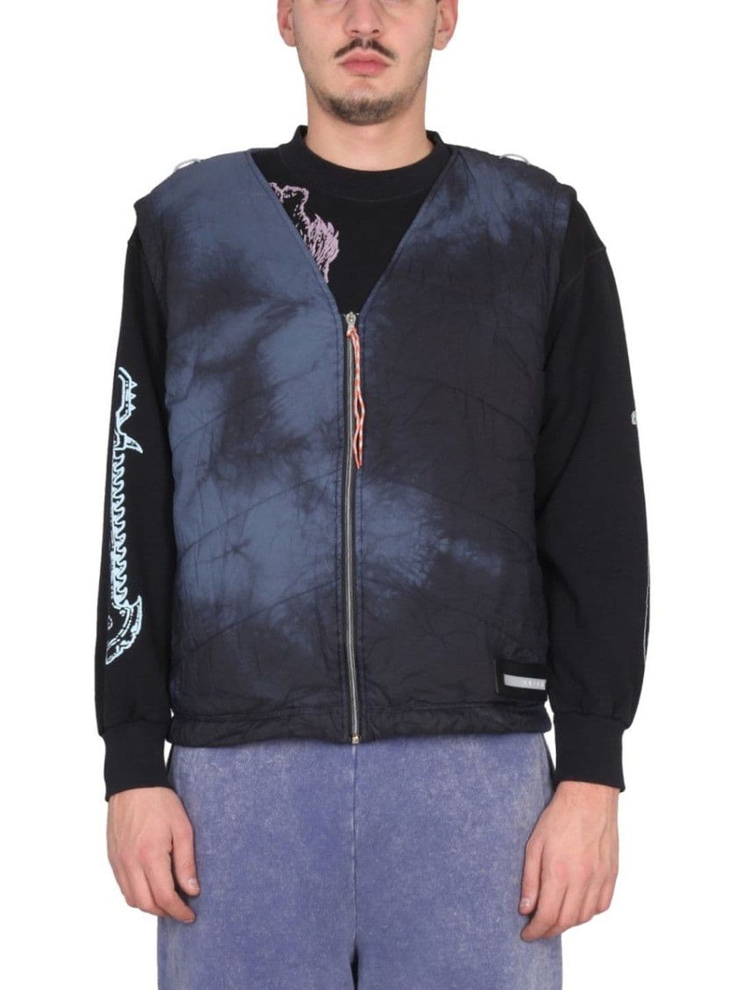 Aries Blue Tie-Dye Jackets - view 1
