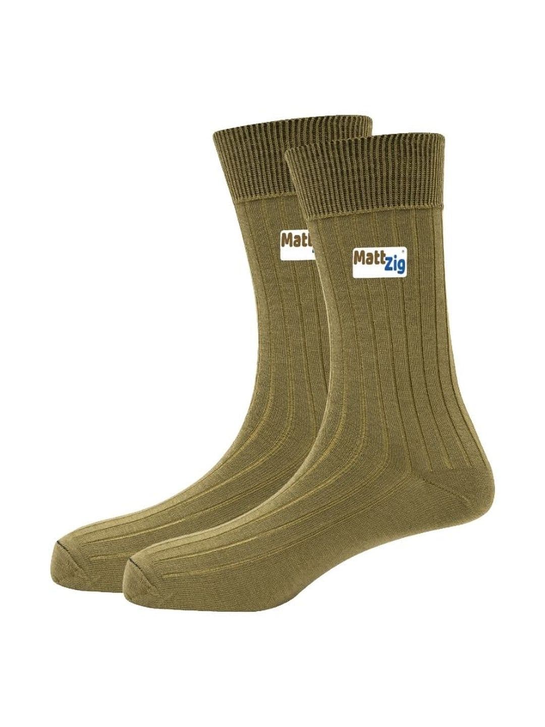 MattZig Men Cotton Blend Calf Length Socks - view 1