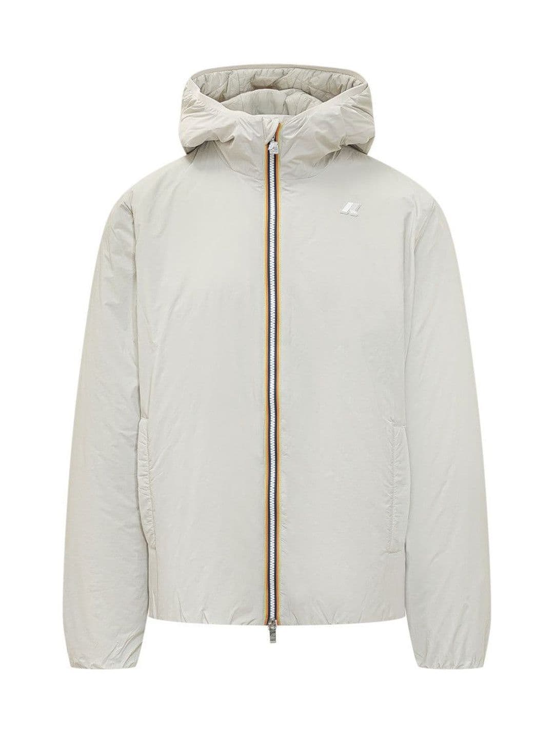K-Way Beige Solid Hood Jacket - view 1