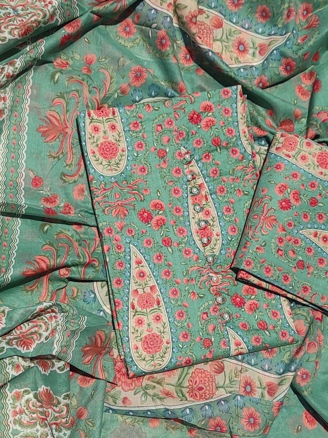 GC 80 BY GAURI COLLECTION Printed Pure Cotton Unstitched Dress Material - view 1