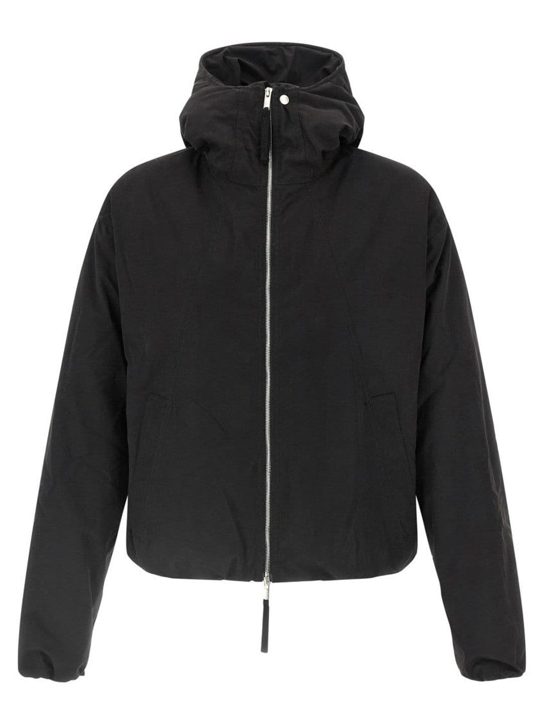 Thom Krom Black Solid Hood Jacket - view 1