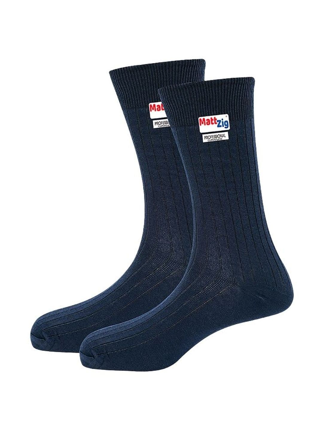 MattZig Men Cotton Blend Patterned Calf Length Socks - view 1