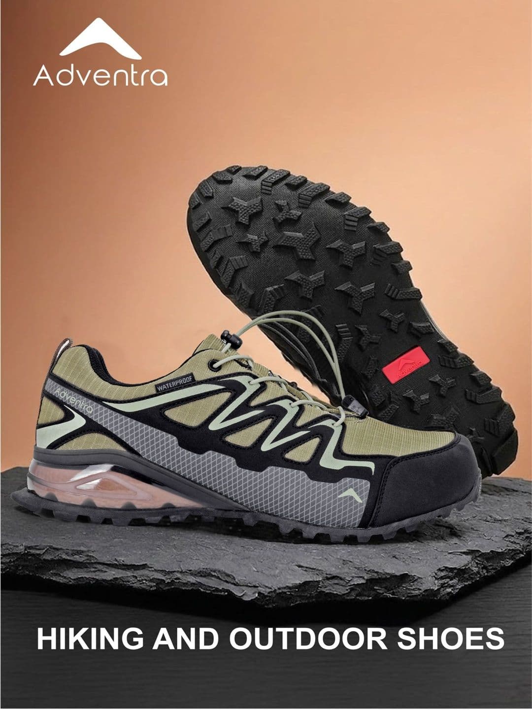 Adventra Sports Men Mesh Trekking Non-Marking Shoes - view 1