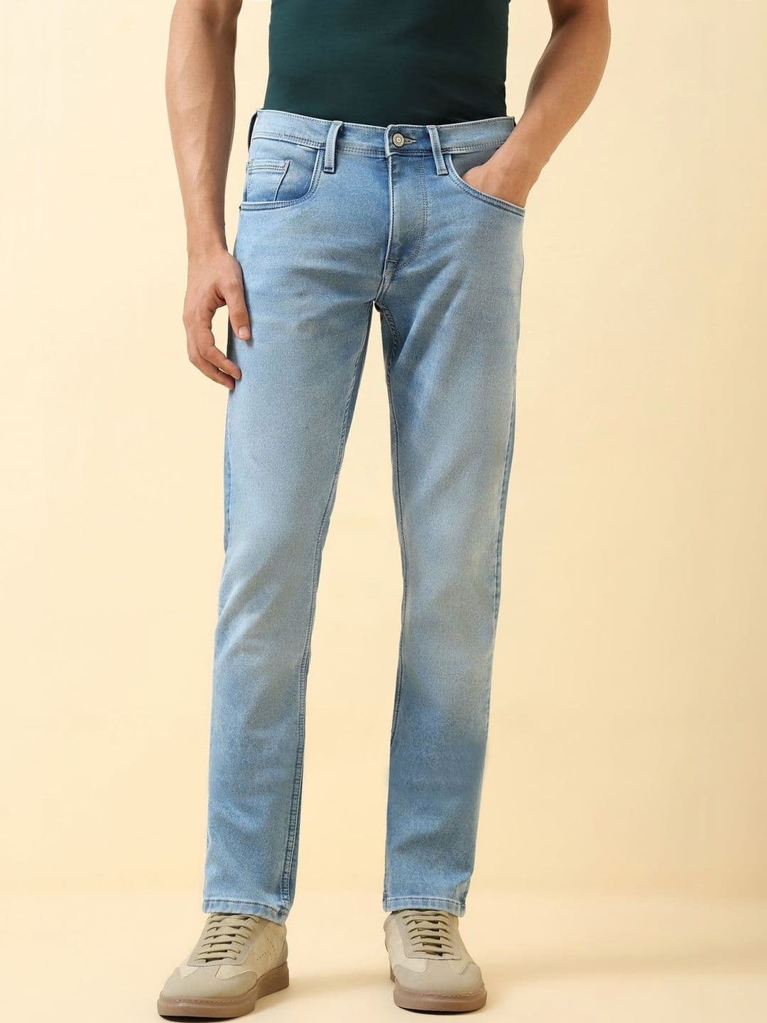 Allen Solly Men Slim Fit Mid-Rise Jeans - view 1