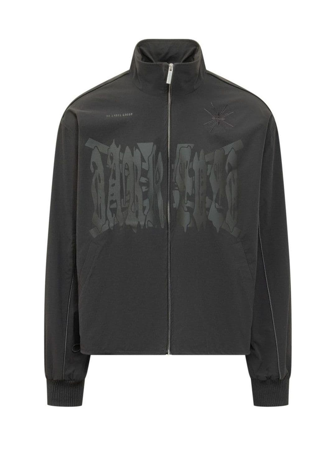 44 Label Group Black Graphic Mock Collar Jacket - view 1