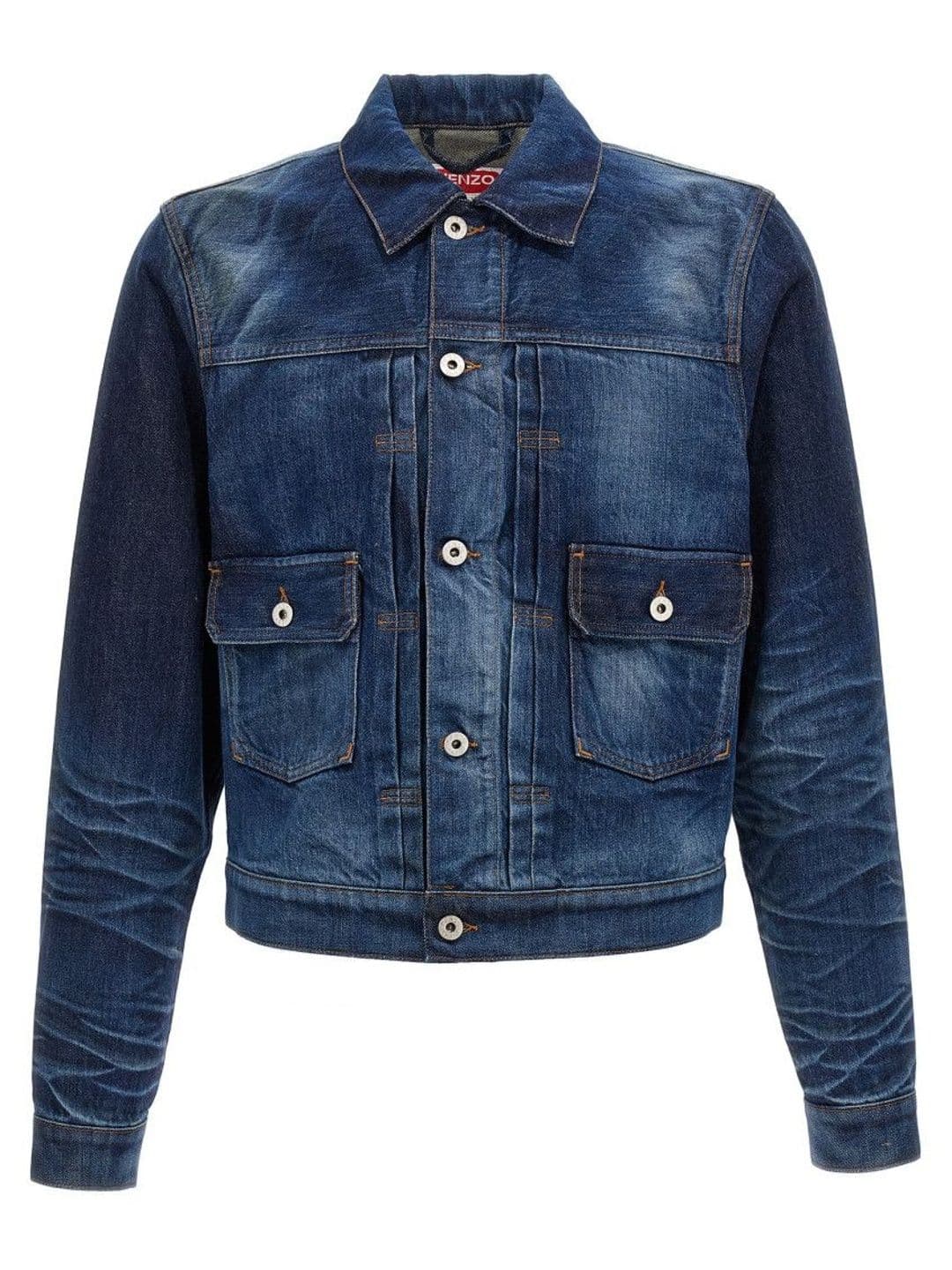 KENZO Blue Shirt Collar Jackets - view 1