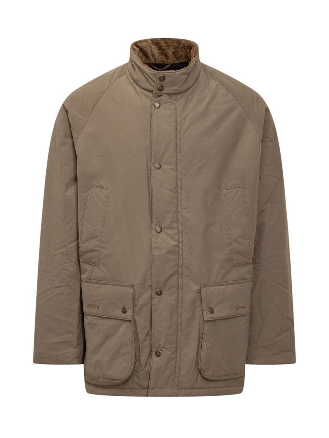Barbour Beige Solid Band Collar Jacket - view 1