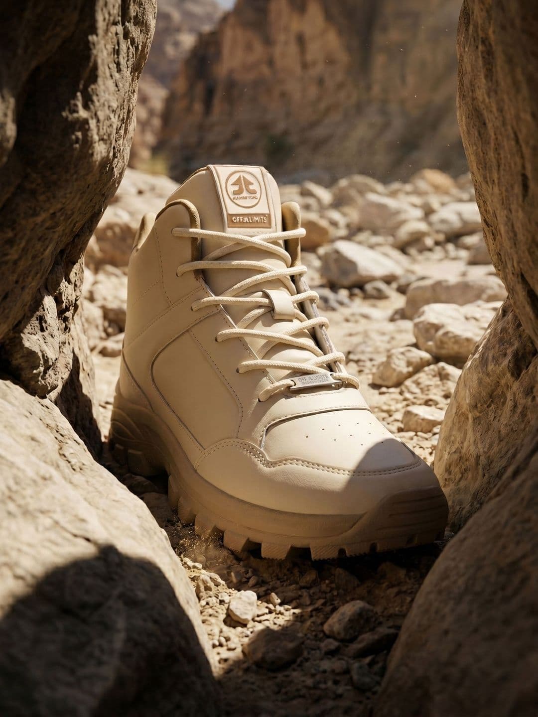 OFF LIMITS Magnum Opus Beige Synthetic Trekking Shoes - view 1