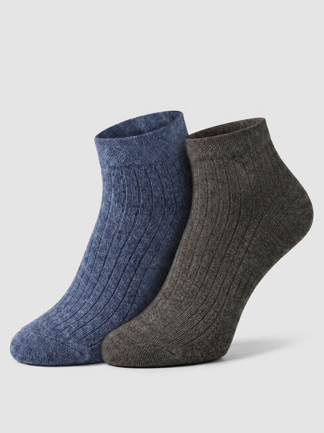 SZN Unisex Pack of 2 Cotton Assorted Patterned Above Ankle Socks - view 1