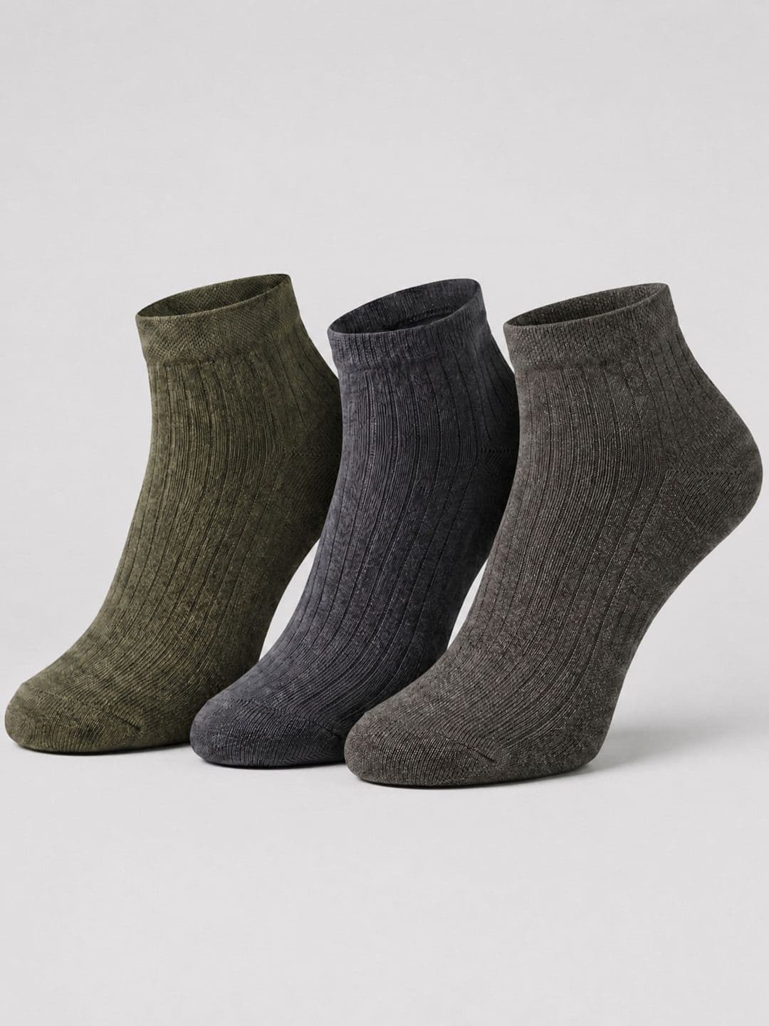 Moda Rapido Men Pack of 3 Cotton Assorted Patterned Ankle Length Socks - view 1