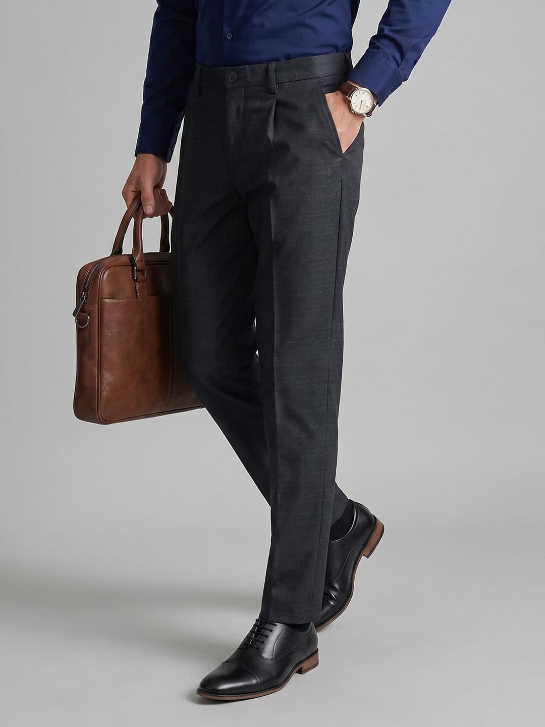 Allen Solly Men Pleated Formal Trouser - view 1