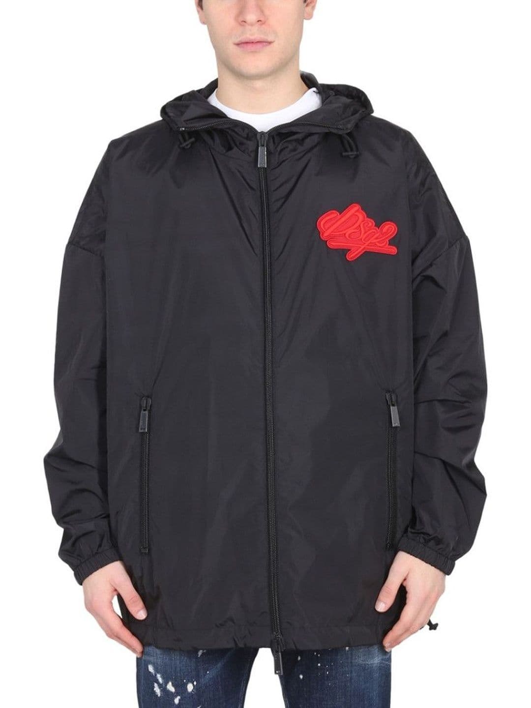 Dsquared2 Black Logo Hood Jacket - view 1