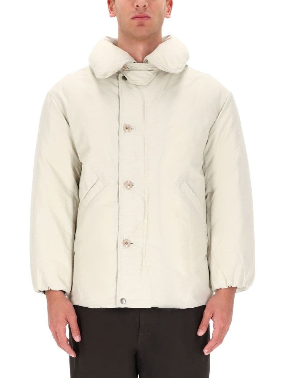 Lemaire White Solid Hood Jacket - view 1